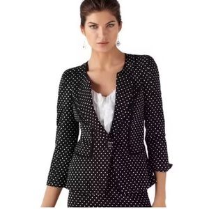 WHBM Polka Dot Blazer Jacket Size 0 - EUC